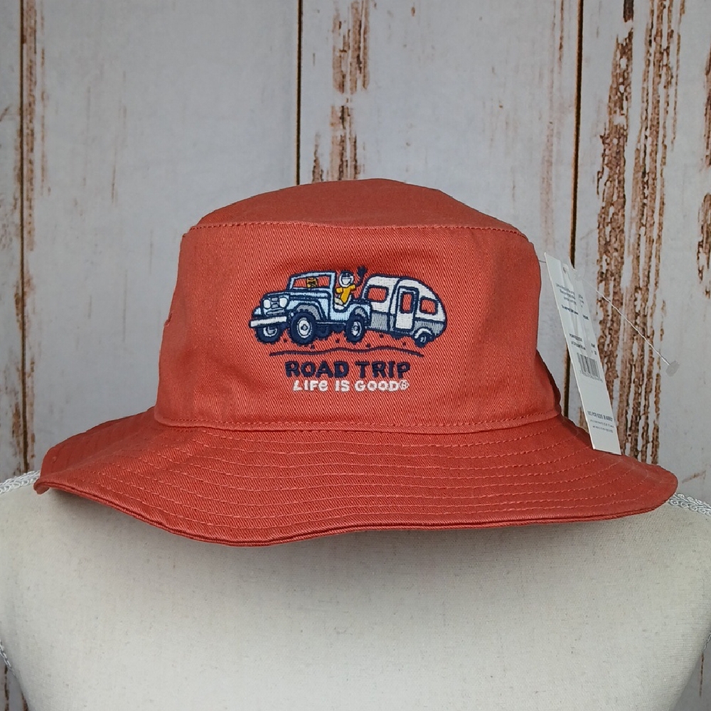 Life is Good Road Trip Jeep Bucket Hat